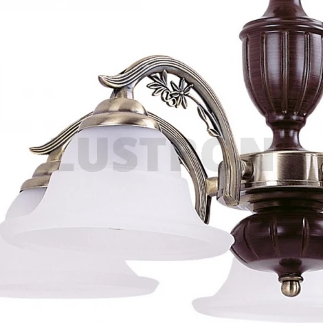 Подвесная люстра N-Light 837 837-05-03 красное дерево+бронза