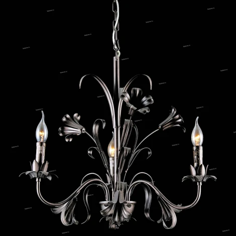 Люстра подвесная Natali Kovaltseva Grace, 3 лампы, коричневый с золотом