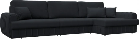 Диван угловой Лига-057 НПБ Лонг угол правый Лига Диванов (Замша) арт.129311