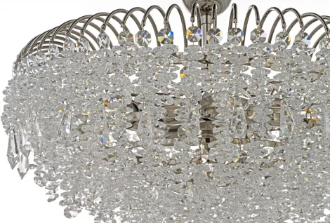 Потолочная люстра на штанге Arti Lampadari Delia E 1.3.40.105 N (220V, хрусталь, круглые)