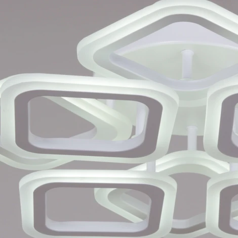 Потолочная люстра светодиодная на штанге с пультом регулировкой яркости и цветовой температуры Reluce 05104-0.3-4+4 WH