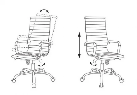 Кресло руководителя Бюрократ CH-883MB черный эко.кожа крестовина металл хром
