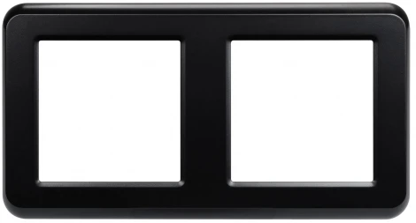 Рамка пластиковая FRM-VERSA-PL-2-BK (Arlight) 043778