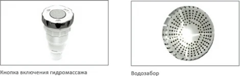Акриловая ванна Акватек Оберон 170 с гидромассажем и экраном