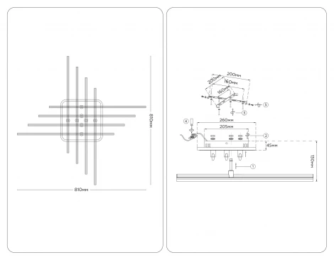 Потолочная люстра светодиодная с пультом Ambrella Comfort FL6263