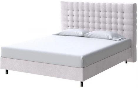 PROxSON Кровать Tallinn Boxspring Standart (Ткань: Велюр Casa Лунный) 200x200
