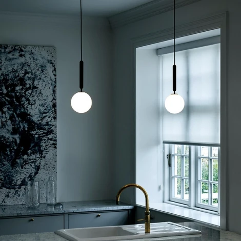 Подвесной светильник Raffin Black/White ImperiumLoft Raffin01 (109576-26) (220V, на проводе, шар)