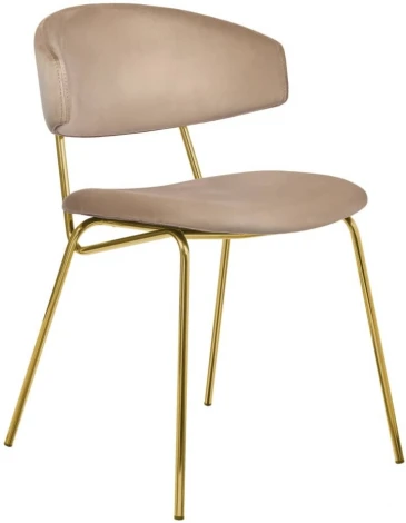 Стул Elle латте с золотыми ножками Bradex Home (арт.RF 0718)