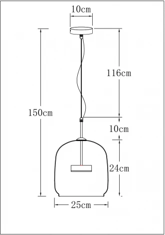 Подвесной светильник Arte Lamp Padova A2404SP-23AM