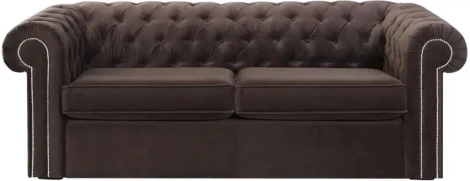 Диван Chesterfield ОГОГО (арт.329626), (Ткань/Коричневый)