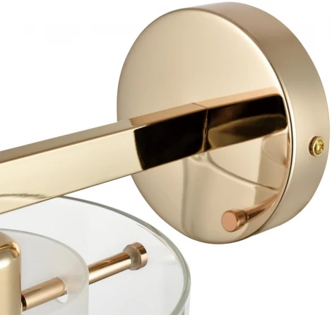 Бра Lumion Verdi 6587/1W золото/прозрачный, металл/стекло E14 1*40W 220V (круглые)