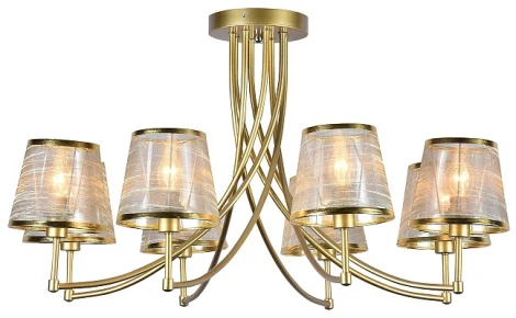 Потолочная люстра на штанге Escada 1126/8PL Gold (220V)