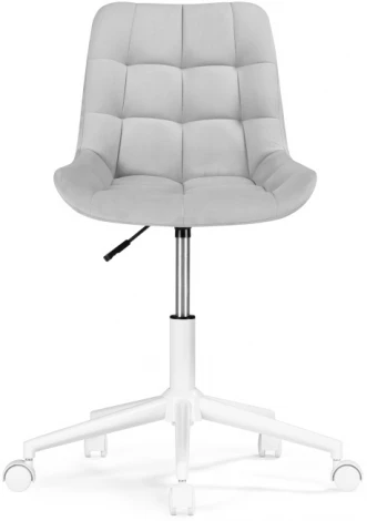 Компьютерное кресло для оператора Woodville Честер (Металл/Велюр, Белый/Серый) 533177