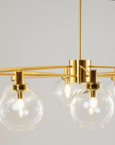 Потолочная люстра на штанге Moderli Bizet V10341-12P (220V, шарики)