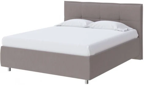 PROxSON Кровать Lino без основания (Ткань: Рогожка Тетра Мраморный) 200x200