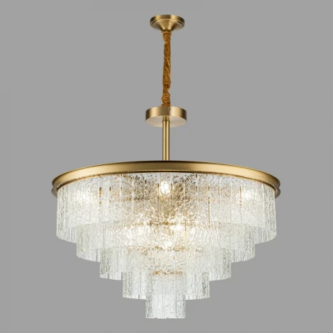 Потолочная люстра каскадная на штанге Belfast Harland 6308-8 BR CL (220V)