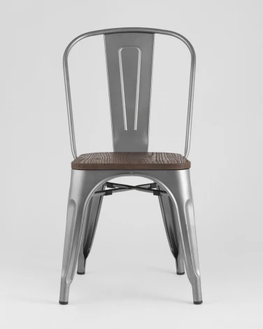 Стул Stool Group TOLIX WOOD серебристый матовый УТ000000497