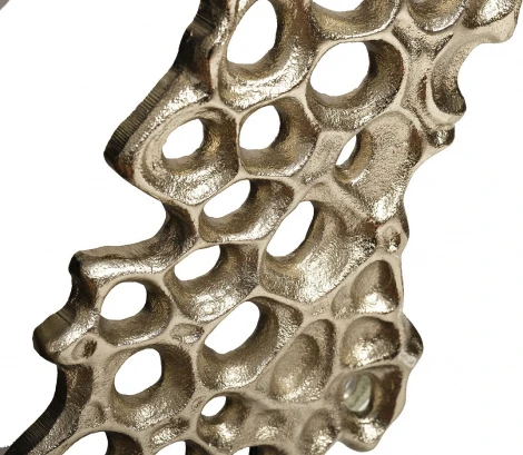 Зеркало "Соты" рама металлич. цвет зол. d.89,5*2.5см Garda Decor арт.69-218455