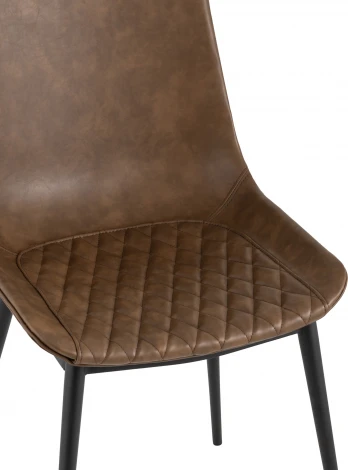 Стул TEXAS экокожа коричневый 2 шт. Stool Group (арт.УТ000037294)