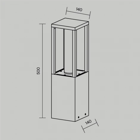 Наземный уличный светильник Maytoni Expo O480FL-L12B3K (LED, 220V, IP65)