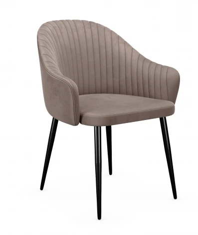 Стул DikLine 440 C43 капучино, ножки черные арт.00-00072790