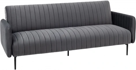 Диван прямой Stool Group Дрезден велюр серый УТ000035918