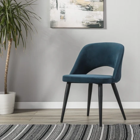 Стул Lars Diag blue/черный R-Home арт.410120150h_Diagblue_черн