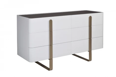 77IP-20861 Комод светлый с металл. каркасом 140*50*85см Garda Decor