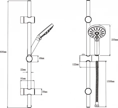Душевой гарнитур Bien Hermes BD24031513