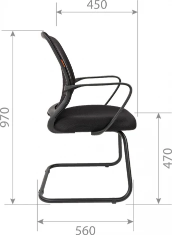 Компьютерное кресло CHAIRMAN 698 V (Металл,Пластик,Ткань,Сетка/Синий)