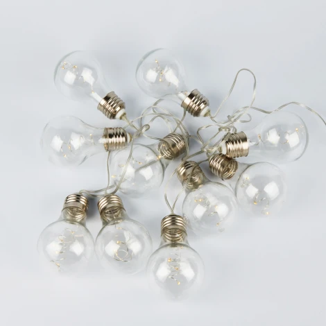 Гирлянда светодиодная Лампочки ретро-1. на батарейках 3AA не в-к. 1.8м. 50 светодиодов. ULD ULD-S1800-050/STB/3AA WARM WHITE IP20 RETRO BULBS-1 Uniel