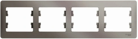 Рамка на 4 поста (платина) Systeme Electric Glossa GSL001204