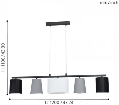 Подвесной светильник Eglo Almeida 1 98588