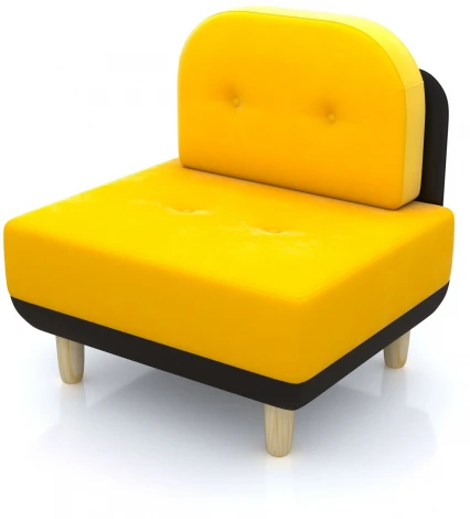 Кресло Arsko Торли желтый велюр