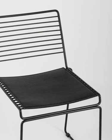 Стул обеденный Danny черный с черной подушкой УТ000004223