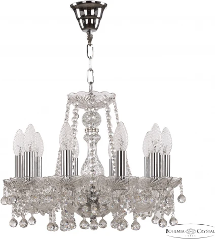 Подвесная люстра Bohemia 108 108/10/141 Ni (220V, подвески, на цепи, подсвечник, свеча)