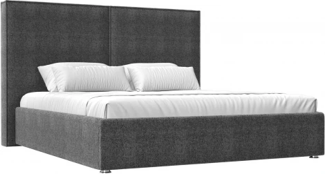 Кровать интерьерная Аура 200 (Серый/Рогожка) Лига Диванов арт.120571