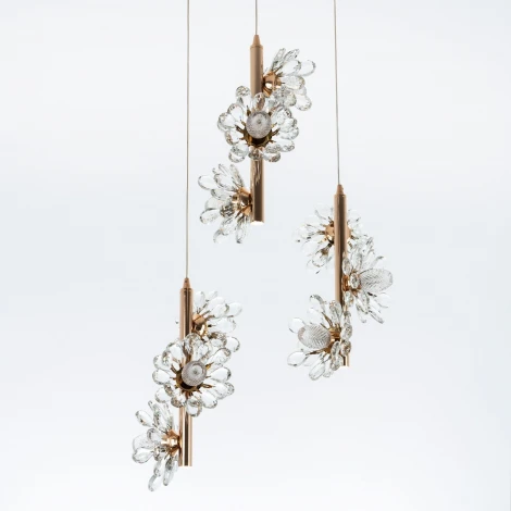 Подвесной светильник хрустальный Modelux MODELUX ML.1855.9 GD