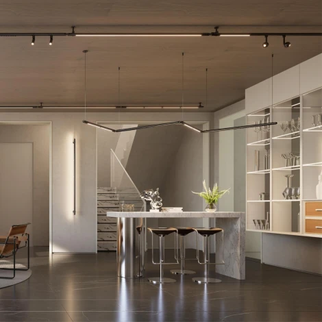 Светильник диммир. со сменой цв. температуры Novotech Glat 359365 IP20 LED 30W 48V 3 KONST (регулировка яркости, управление смартфоном, умный дом - Smart Life)