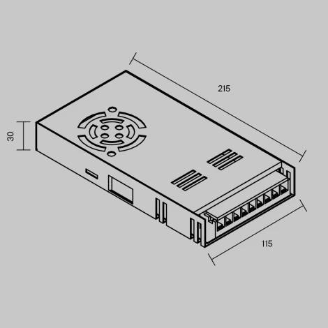 Источник напряжения PSL006 48В 400Вт Maytoni 831011
