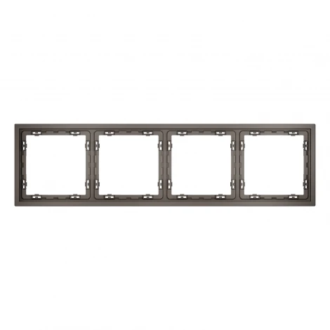 Рамка пластиковая на 4 пост (капучино) Voltum S70 VLS100414