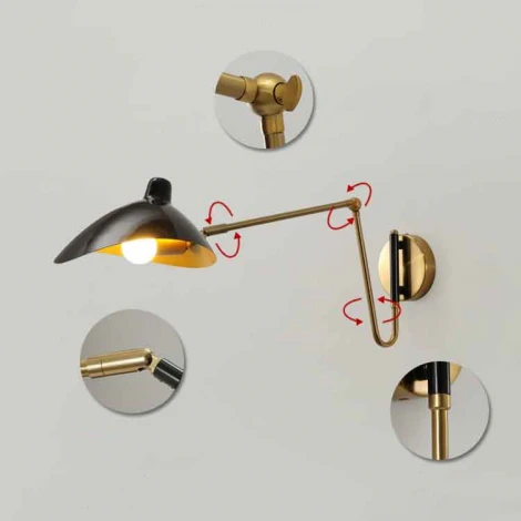 Бра Hildborg L83 Black Matt Imperiumloft Hildborg01 (224064-23)