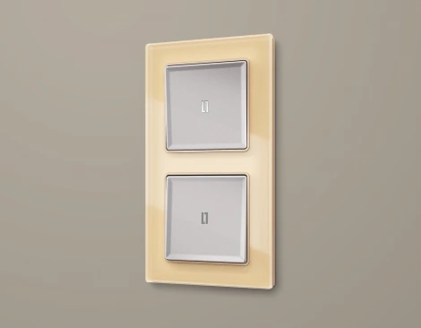 Рамка Ambrella Volt ALFA Platos (Шампань Стекло органическое) 2-ая AF330602