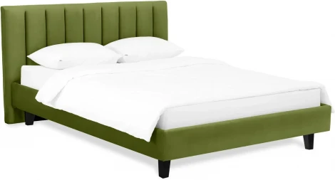 Кровать Queen II Sofia L 1600 ОГОГО (арт.577513), (Ткань/Зеленый)