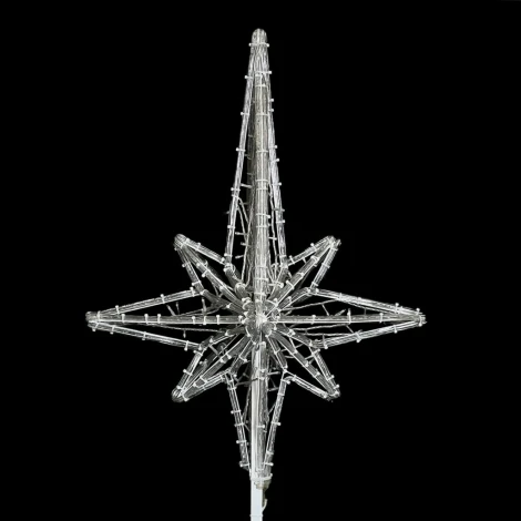 Макушка "Роза Ветров " 100 см, Белая, 220В Laitcom LC-13220 (IP65)