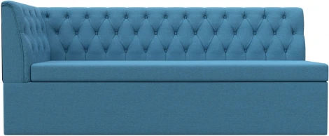 Диван кухонный Маркиз с углом слева (Голубой/Рогожка) Лига Диванов арт.123180L