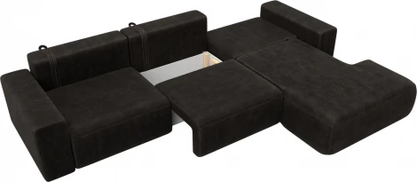 Диван угловой Лига-036 НПБ Классик Лонг правый угол Лига Диванов (Велюр) арт.127788