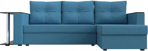 Диван угловой Атланта Лайт правый угол (Голубой/Рогожка) Лига Диванов арт.121165