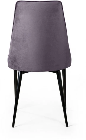 Стул Oliver, бархат серый 27/ чёрный конус Top Concept OLIVER 74901