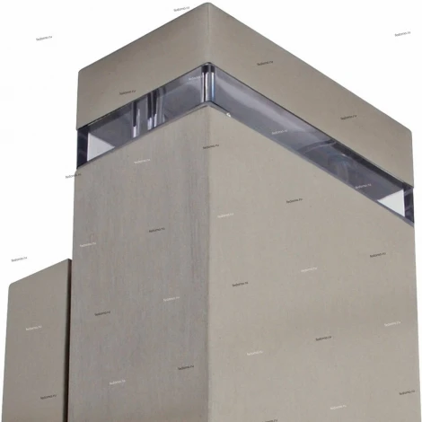 Светильник настенный уличный Horoz Gardenya, 2 плафона, никель с прозрачным